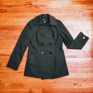 Grey Pea Coat Work Coat